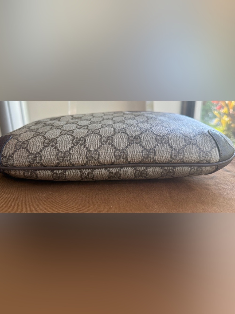 Last day sale GUCCI GG Supreme Coated Canvas w Sherry Web  Convertible Bag  VGVC - Picture 12 of 16